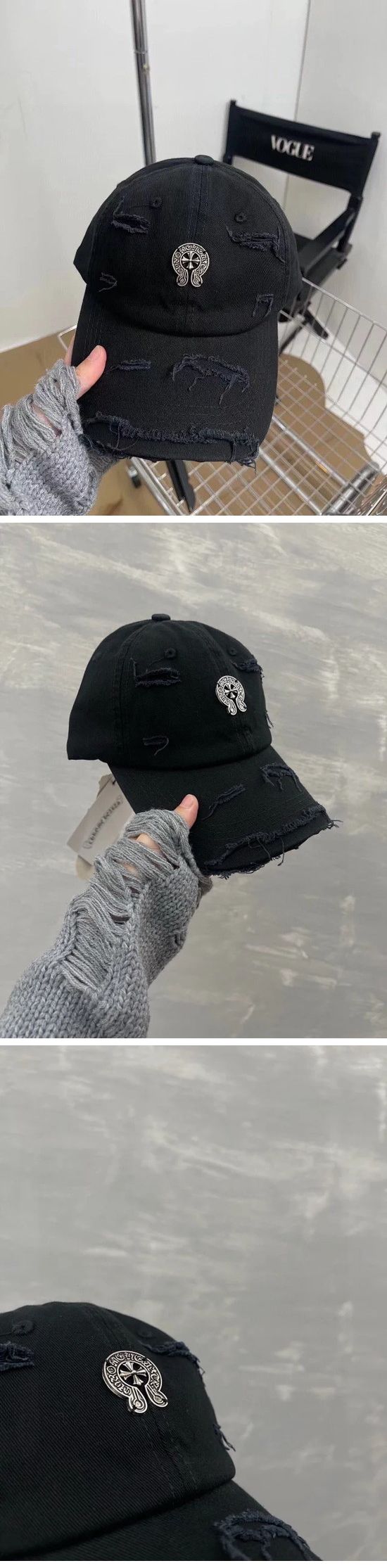 Chrome Hearts Horse Shoe Damaged Cap クロムハーツ ホースシュー ダメージ キャップ