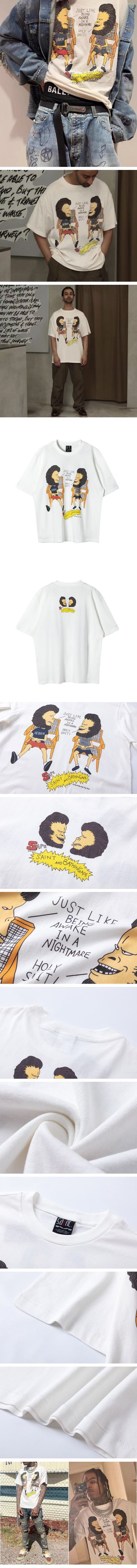 SAINT Mxxxxxx x BAPE Beaven and Hell Tee セントマイケル x エイプ ビーブン アンド ヘル Tシャツ