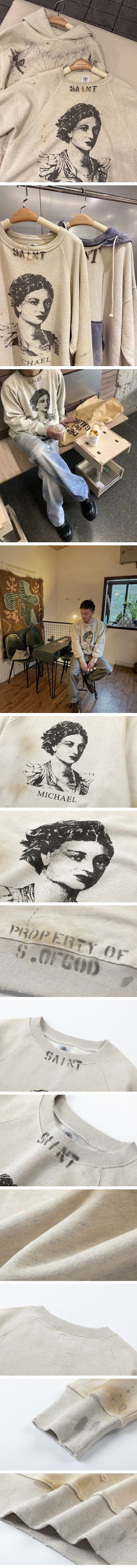 Saint Mxxxxxx Michael Crewneck Sweat Shirt セントマイケル クルーネック スウェット