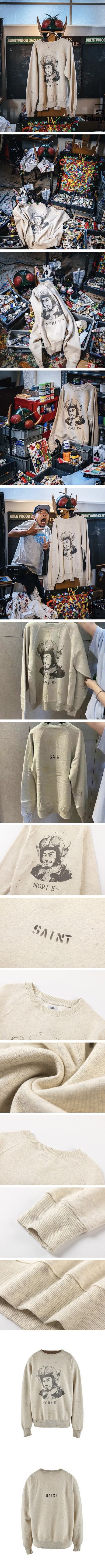 Saint Mxxxxxx Norida Crewneck Sweat Shirt セントマイケル 仮面ノリダー クルーネック スウェット