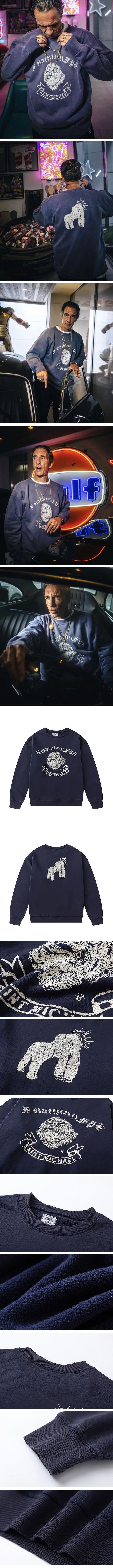 Saint Mxxxxxx x BAPE Gorilla Crewneck Sweat セントマイケル x べイプ ゴリラ スウェット