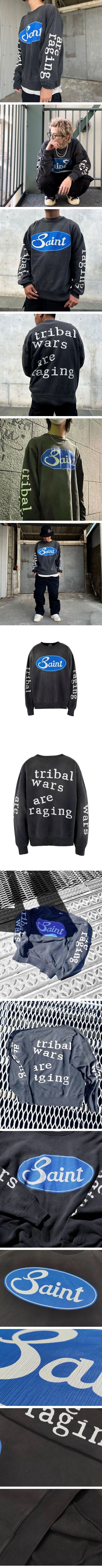 Saint Mxxxxxx Trival Wars Crewneck Sweat Shirt セントマイケル クルーネック スウェット