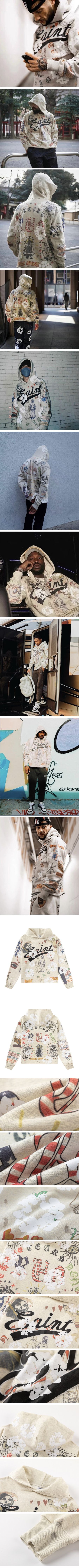 Saint Mxxxxxx x Denim Tears Graffiti Hoodie セントマイケル x デニムティアーズ グラフティ パーカー