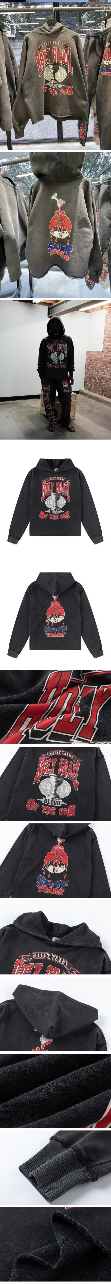 Saint Mxxxxxx x Denim Tears Holy Grail Hoodie セントマイケル x デニムティアーズ ホーリーグレイル パーカーブラック