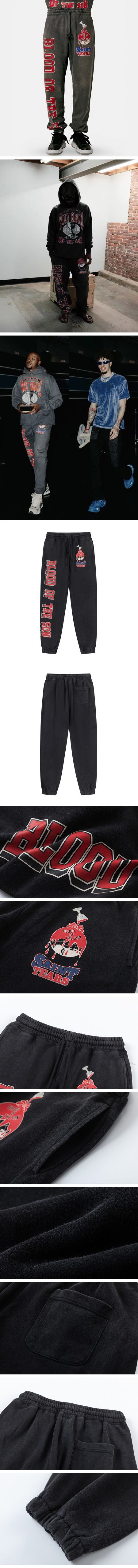 Saint Mxxxxxx x Denim Tears Holy Grail Sweat Pants セントマイケル x デニムティアーズ ホーリーグレイル スウェットパンツ ブラック