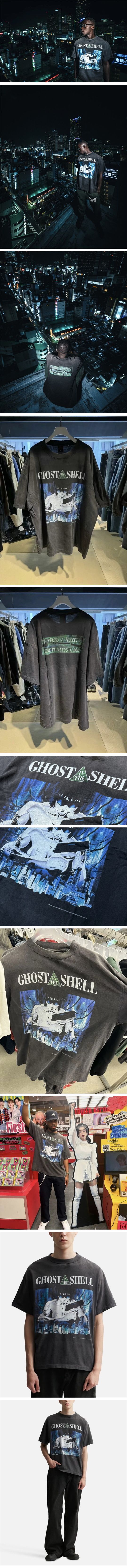 Saint Mxxxxxx Ghost in the Shell Tee セントマイケル 攻殻機動隊 Tシャツ