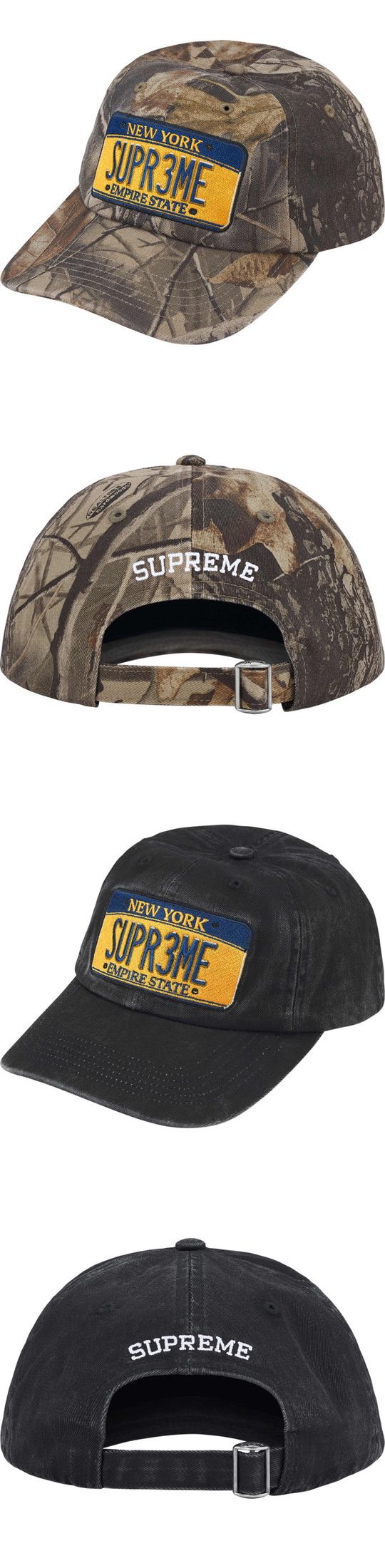 Supreme License Plate 6-Panel Cap シュプリーム ナンバープレート 6パネルキャップ