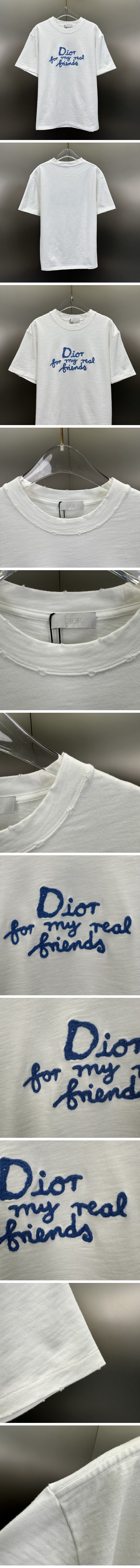 極N級 Dior and Hylton Embroidered Tee White ディオール アンド ヒルトン 刺繍 Tシャツ ホワイト