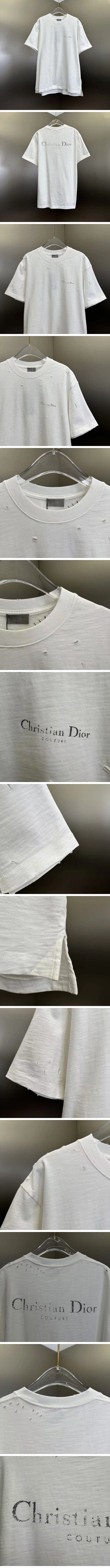 極N級 Dior Vintage Damaged Tee White ディオール ヴィンテージ ダメージ ティー ホワイト