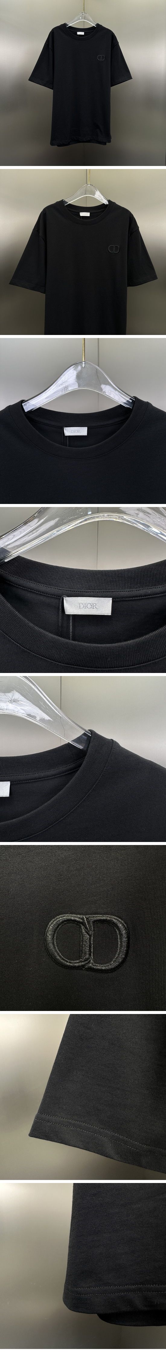 極N級 Dior Embroidered CD Logo Tee Black ディオール 刺繍 CDロゴ Tシャツ ブラック
