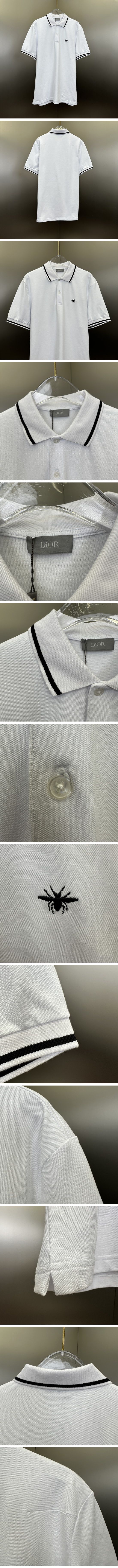 極N級 Dior Bee Polo White ディオール ビー ポロシャツ ホワイト