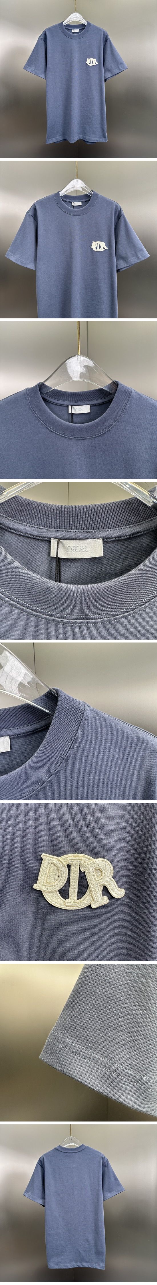 極N級 Dior Charm Tee Blue ディオール チャーム Tシャツ ブルー