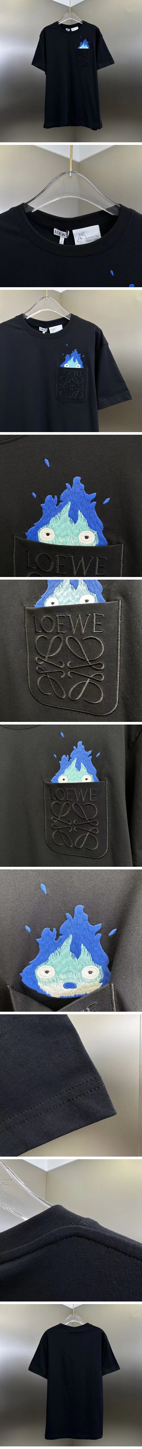 極N級 Loewe Howl's Moving Castle Calcifer Tee ロエベ ハウルの動く城 カルシファー Tシャツ