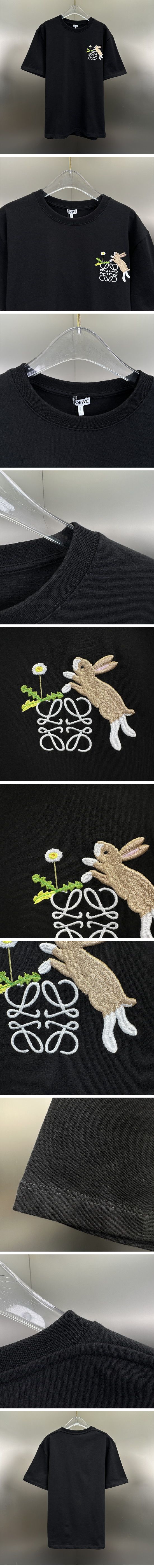 極N級 Loewe Relaxed Fit ”Flower Rabbit” Tee Black ロエベ リラックスフィット フラワーラビット Tシャツ ブラック