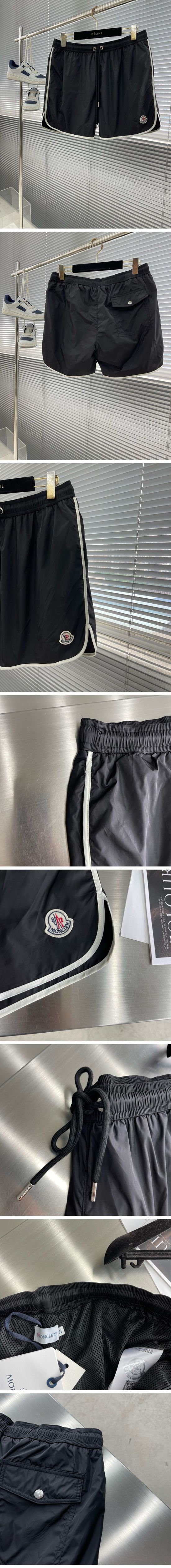 極N級 Moncler Nylon Shorts Black モンクレール ナイロン ショートパンツ ブラック