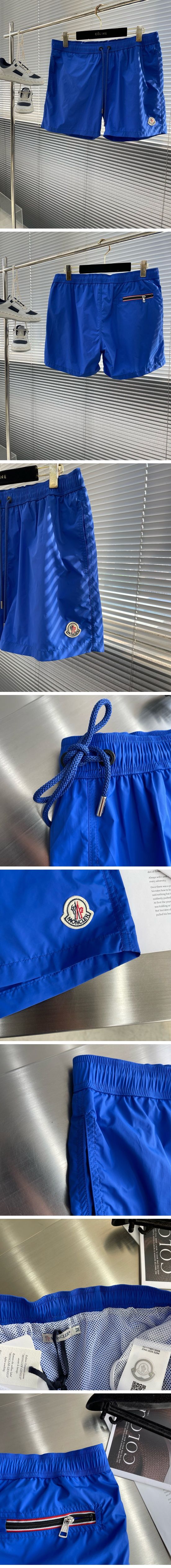 極N級 Moncler Nylon Shorts Blue モンクレール ナイロン ショートパンツ ブルー