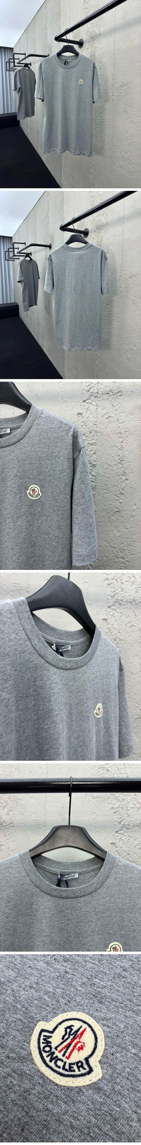 極N級 Moncler Classic Logo Tee Grey モンクレール クラシック Tシャツ グレー