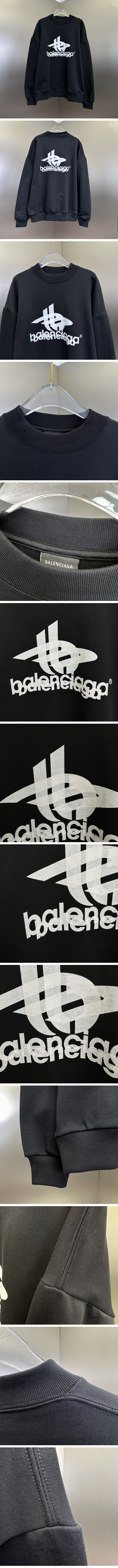極N級 Balenciaga Layered Sports Round Sweat Shirt バレンシアガ レイヤード スポーツ ラウンド スウェット