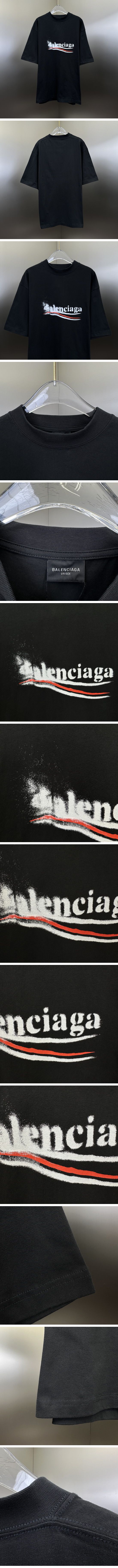 極N級 Balenciaga Political Stencil Tee Black バレンシアガ ポリティカル ステンシル Tシャツ ブラック