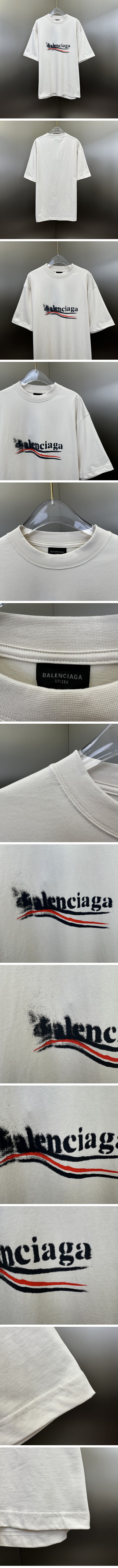 極N級 Balenciaga Political Stencil Tee White バレンシアガ ポリティカル ステンシル Tシャツ ホワイト