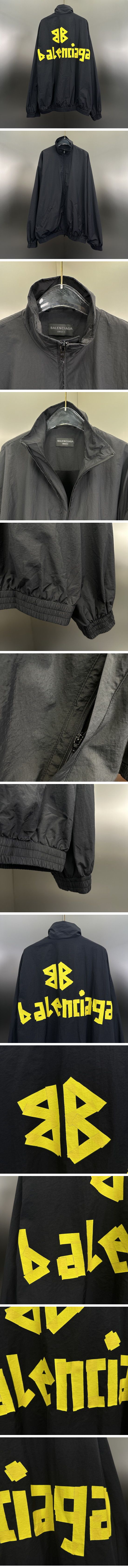 極N級 Balenciaga Tape Type Logo Nylon Jacket バレンシアガ テータイプロゴ ナイロン ジャケット