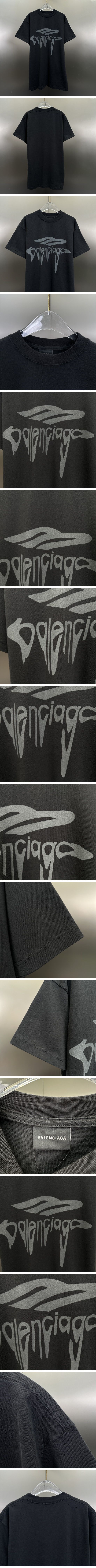 極N級 Balenciaga 3B Liquefied Tee Black バレンシアガ 3B リキファイド Tシャツ ブラック