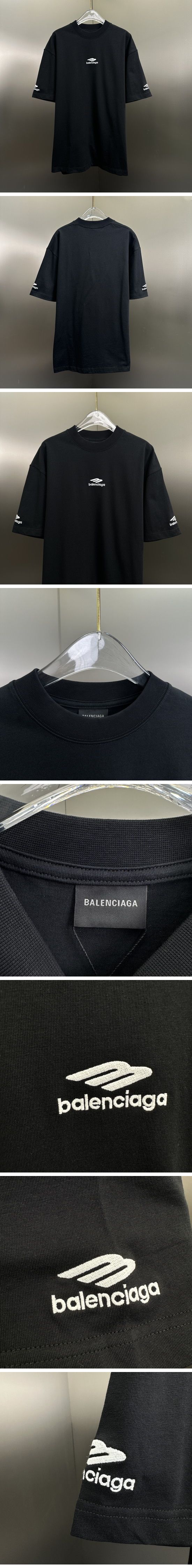 極N級 Balenciaga 3B Sports Icon Embroidered Tee バレンシアガ 3B スポーツ アイコン 刺繍 Tシャツ