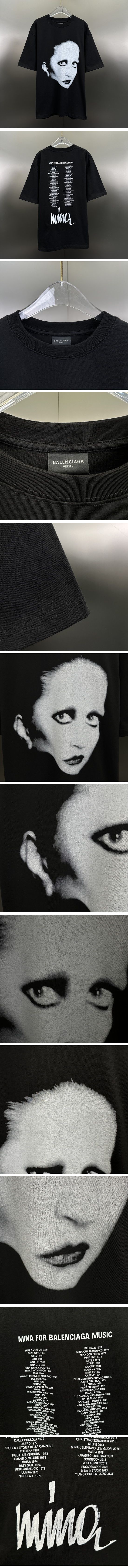 極N級 Balenciaga Music Mina Tee バレンシアガ ミュージック ミーナ Tシャツ