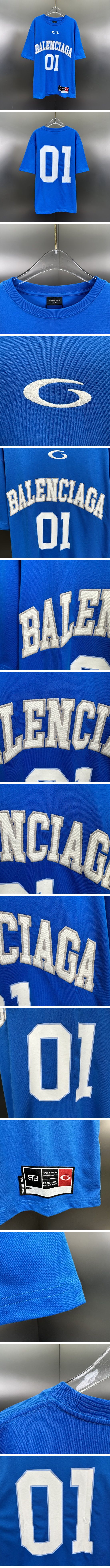 極N級 Balenciaga Basketball Game Tee Blue バレンシアガ バスケットボール Tシャツ ブルー