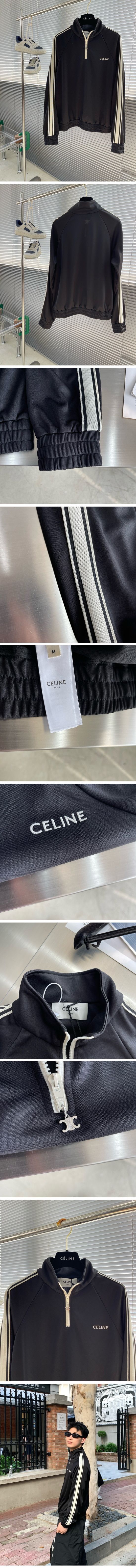 極N級 Celine Zip Charm Logo Jersey セリーヌ ジップ チャーム ロゴ ジャージ