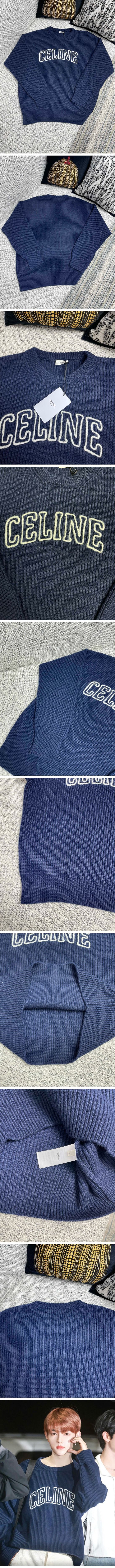 極N級 Celine Embroidery Logo Sweater セリーヌ エンブロイダリー ロゴ セーター