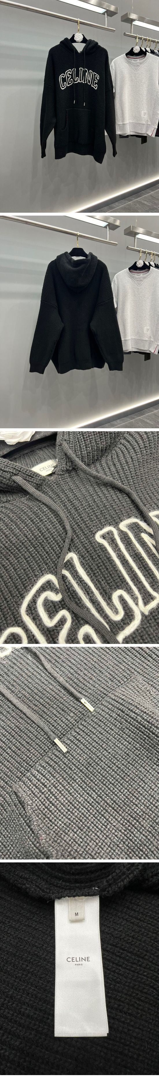 極N級 Celine Embroidery Logo Parkerセリーヌ エンブロイダリー ロゴ パーカー