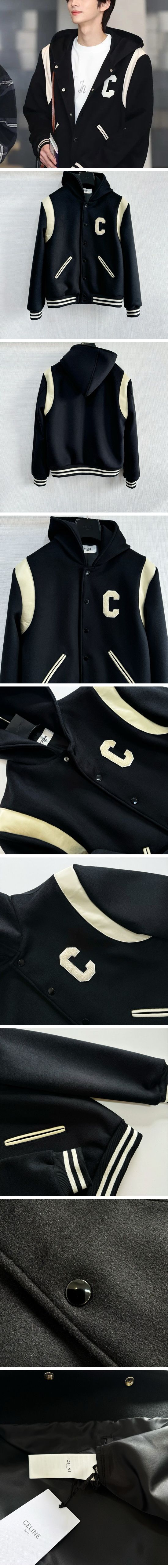 極N級 Celine Teddy Hoode Jacket セリーヌ テディ フード ジャケット