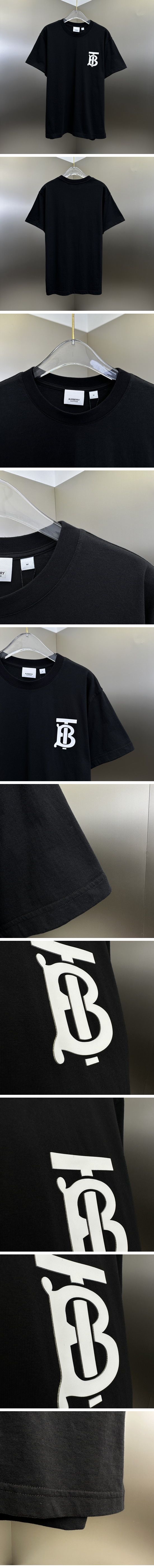極N級 Burberry 2022 TB Logo Tee バーバリー TBロゴ Tシャツ ブラック