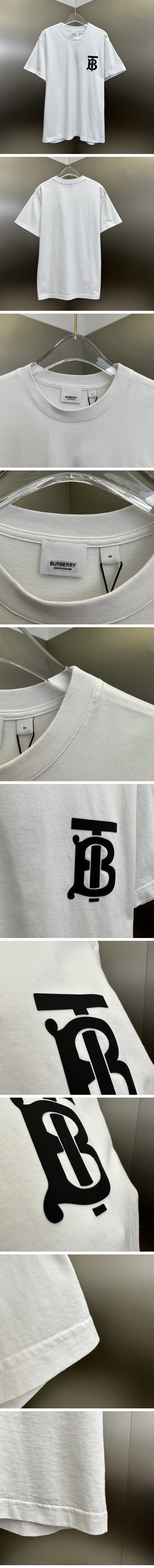 極N級 Burberry 2022 TB Logo Tee White バーバリー TBロゴ Tシャツ ホワイト