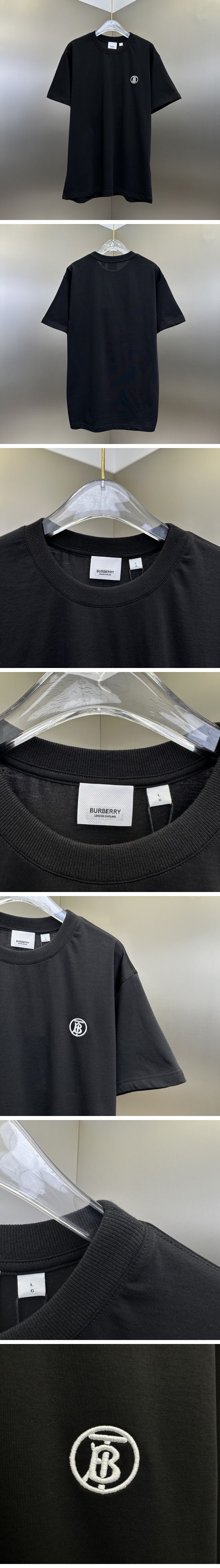 極N級 Burberry TB Circle Logo Tee バーバリー TB サークル ロゴ Tシャツ ブラック