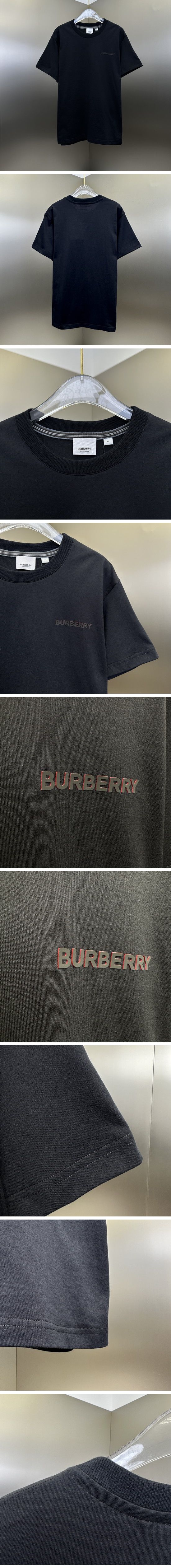 極N級 Burberry Name Logo Tee バーバリー ネーム ロゴ Tシャツ ブラック