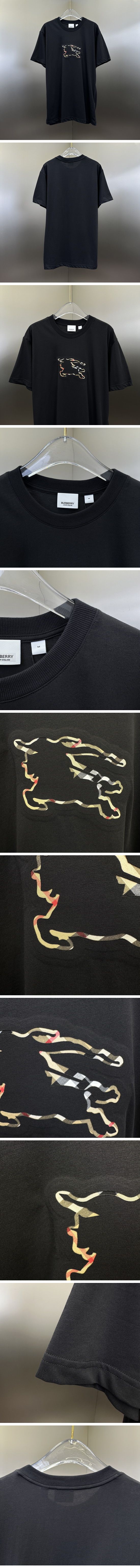極N級 Burberry Silhouette Sorse Print Tee バーバリー シルエット ホース プリント Tシャツ ブラック