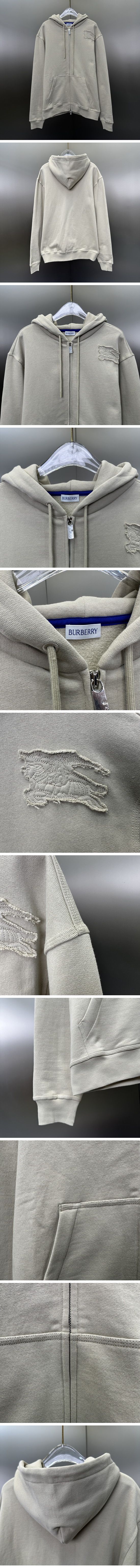 極N級 Burberry Equestrian Knight Zip-Up Parker バーバリー エクストリアン ナイト ジップアップ パーカー