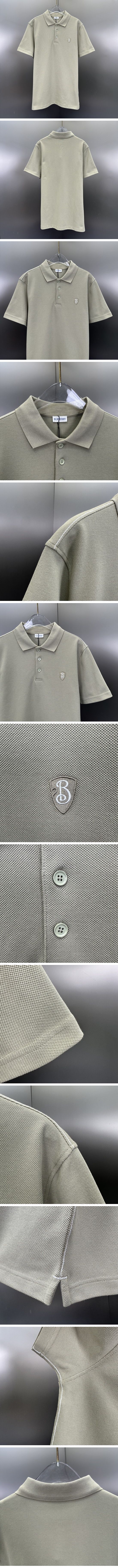 極N級 Burberry Chest Logo Polo Shirt バーバリー チェスト ロゴ ポロシャツ アイボリー