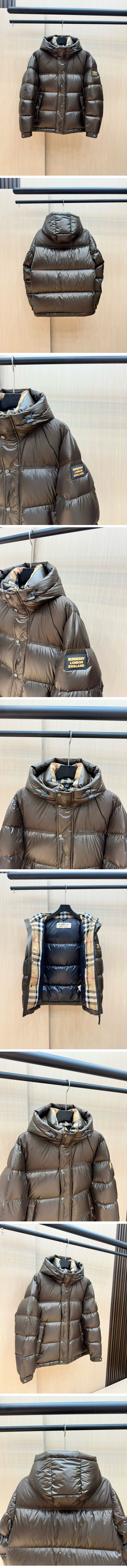 極N級 Burberry London Logo Down Jacket バーバリー ロンドン ロゴ ダウン ジャケット ブラック