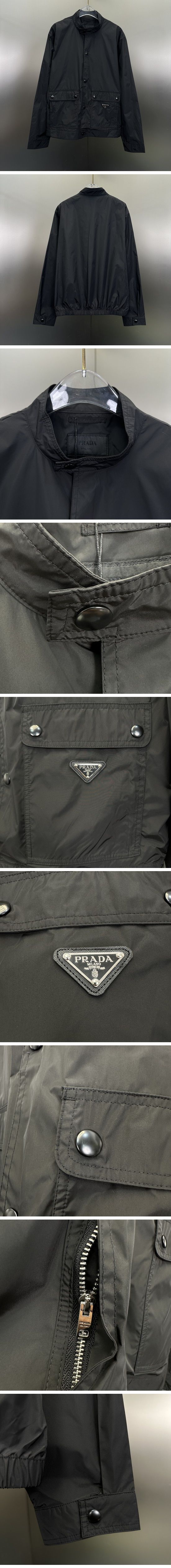 極N級 Prada Re-Nylon Triangle Logo Jacket プラダ リ ナイロン トライアングル ロゴ ジャケット