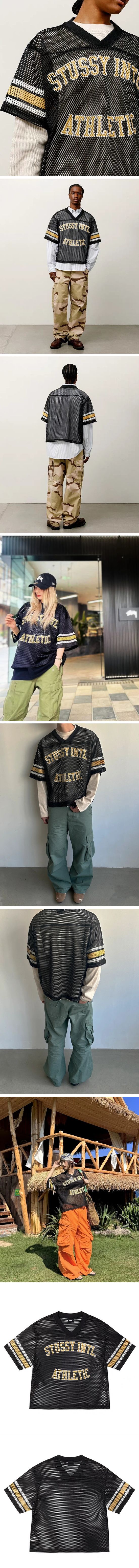 Stussy International Team Jersey Tee ステューシー インターナショナル チーム ジャージ Tシャツ ブラック