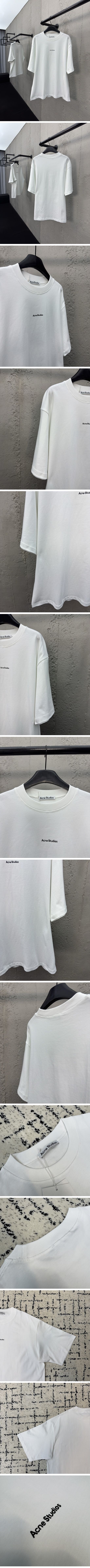 極N級 Acne Studios Logo Color Point Tee アクネ ストゥディオズ ロゴ カラー ポイント Tシャツ ホワイト