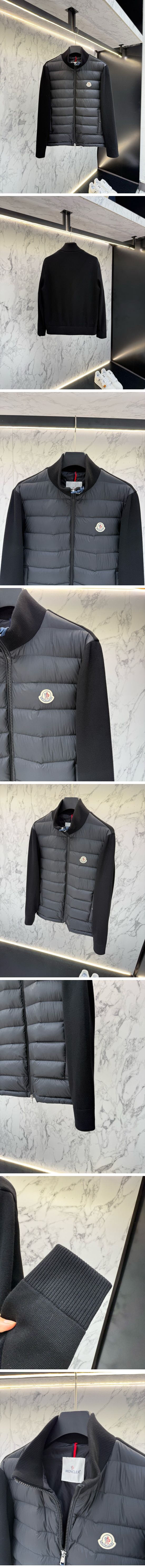 極N級 Moncler Chest Logo Zip-up Jacket モンクレール チェスト ロゴ ジップアップ ジャケット ブラック