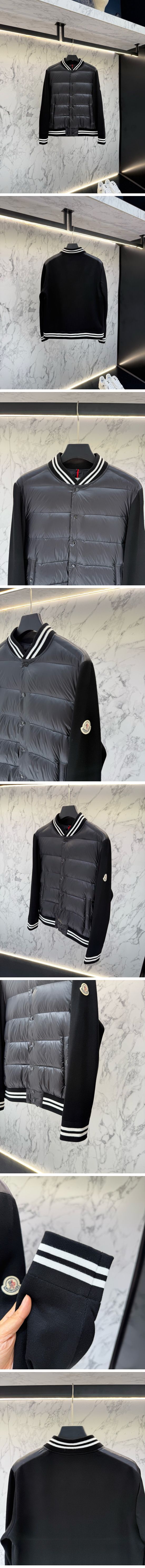 極N級 Moncler Chest Logo Zip-up Jacket モンクレール チェスト ロゴ ジップアップ ジャケット ブラック