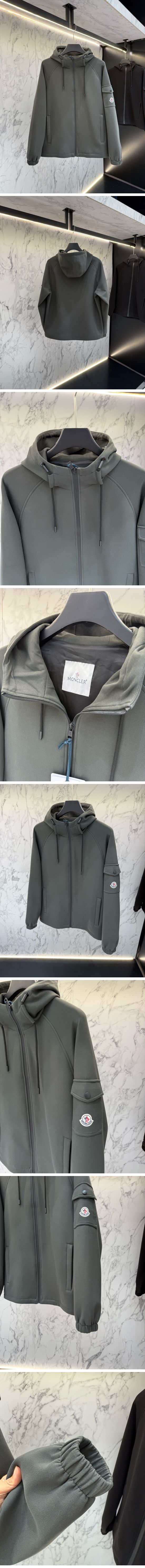 極N級 Moncler Zip-Up Jacket モンクレール ジップアップ ジャケット グレー
