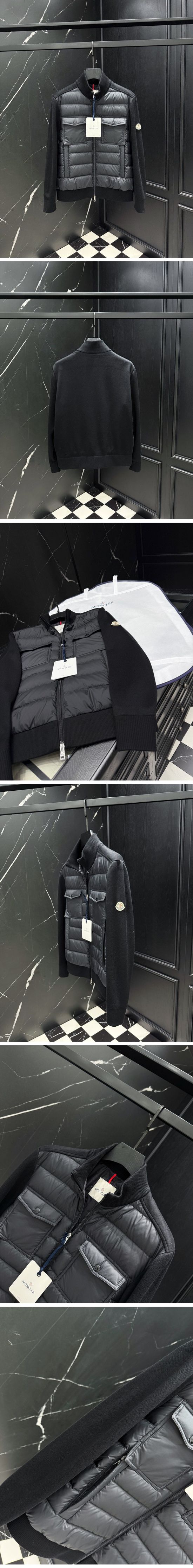 極N級 Moncler Panelled Jacket モンクレール パネル ジャケット ブラック