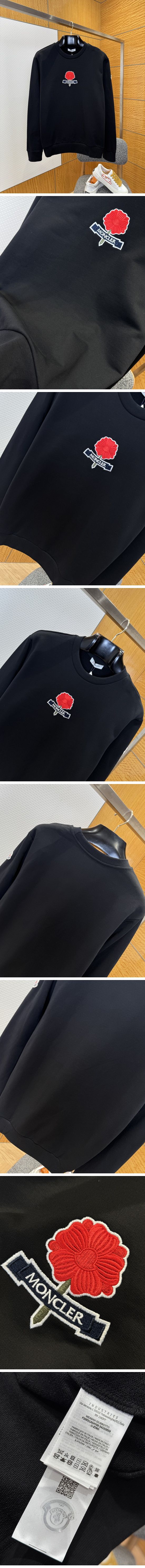 極N級 Moncler Flower Logo Sweat モンクレール フラワー ロゴ スウェットシャツ