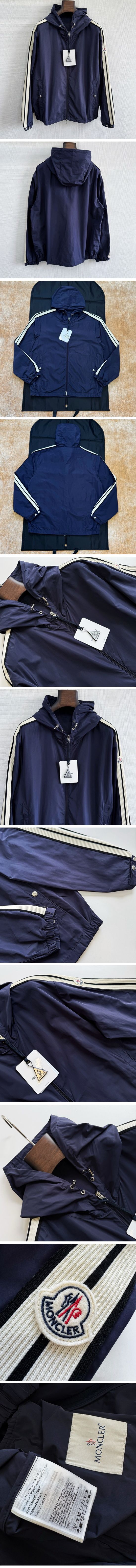 極N級 Moncler Olan Micro Soft Hooded Jacket モンクレール オラン ソフト フード ジャケット ネイビー